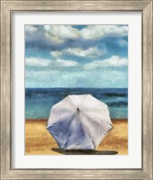 Framed 'Beach Umbrella II' border=