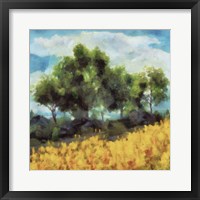 Mellow Yellow Landscape II Framed Print