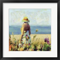 Framed Morning Meadow Stroll I