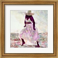 Framed 'Her Colorful Dance II' border=