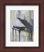 Framed Piano in Gold I
