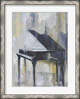 Framed Piano in Gold I