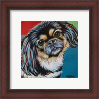 Framed 'Chroma Dogs IV' border=