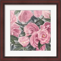 Framed 'Watercolor Roses I' border=