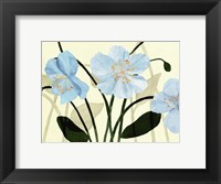 Framed Blue Poppies I