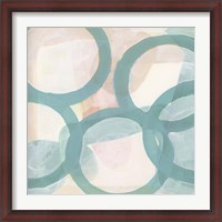 Framed Aqua Circles III