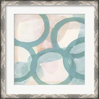 Framed Aqua Circles III