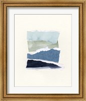 Framed 'Seaside Color Study I' border=