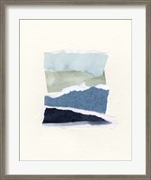 Framed 'Seaside Color Study I' border=