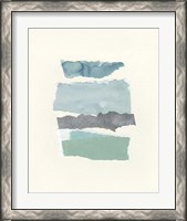 Framed 'Seaside Color Study II' border=