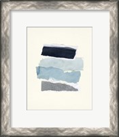 Framed 'Seaside Color Study III' border=