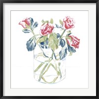 Framed Hockney Roses II