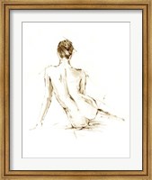 Framed Drybrush Figure Study II