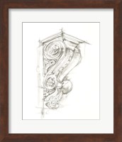 Framed 'Corbel Sketch I' border=