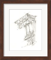 Framed 'Corbel Sketch II' border=