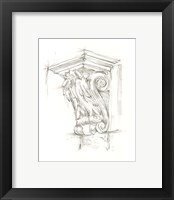 Framed 'Corbel Sketch IV' border=