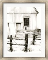 Framed Rustic Barbed Wire II