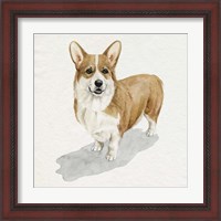 Framed 'Pup for the Queen II' border=