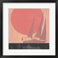 Framed Deep Sea Sunset I