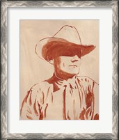 Framed 'Man of the West I' border=