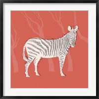 Framed Plains Zebra I