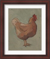 Framed 'Egg Hen I' border=