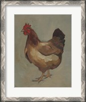 Framed Egg Hen II