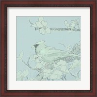 Framed Backyard Bird Sketch II