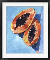 Framed Bold Papaya I