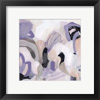 Framed 'Lilac Scramble I' border=