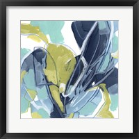 Blue Tangent II Framed Print