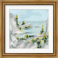 Framed 'Pastel Cove I' border=