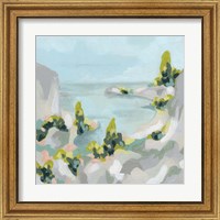 Framed 'Pastel Cove II' border=