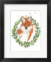 Framed Woodland Holiday Fox