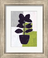 Framed Green Plantling IV