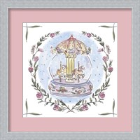 Framed 'Winter Carousel IV' border=