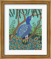 Framed Dandy Peacock I