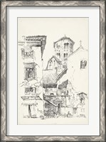 Framed Vintage Italian Village II