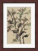 Framed Leaves on Taupe II