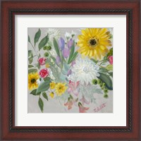 Framed Floral Burst II