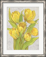 Framed Yellow Tulips II