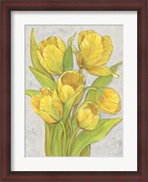 Framed Yellow Tulips II