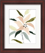 Framed 'Lily Abstracted I' border=