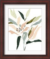 Framed 'Lily Abstracted II' border=