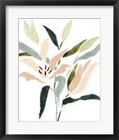 Framed 'Lily Abstracted II' border=