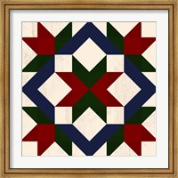 Framed Christmas Barn Quilt I