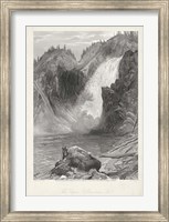 Framed Upper Yellowstone Falls