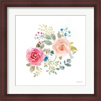 Framed Lush Roses V