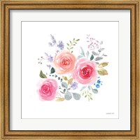 Framed Lush Roses IV