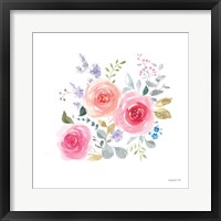 Framed Lush Roses IV